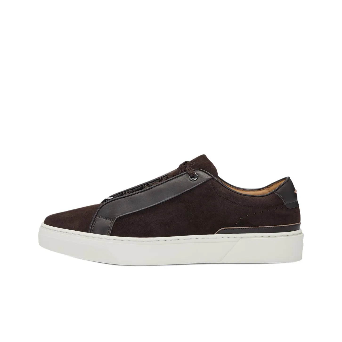 HUGO BOSS Gary Low Top Skateboard Shoes Men's Dark Brown