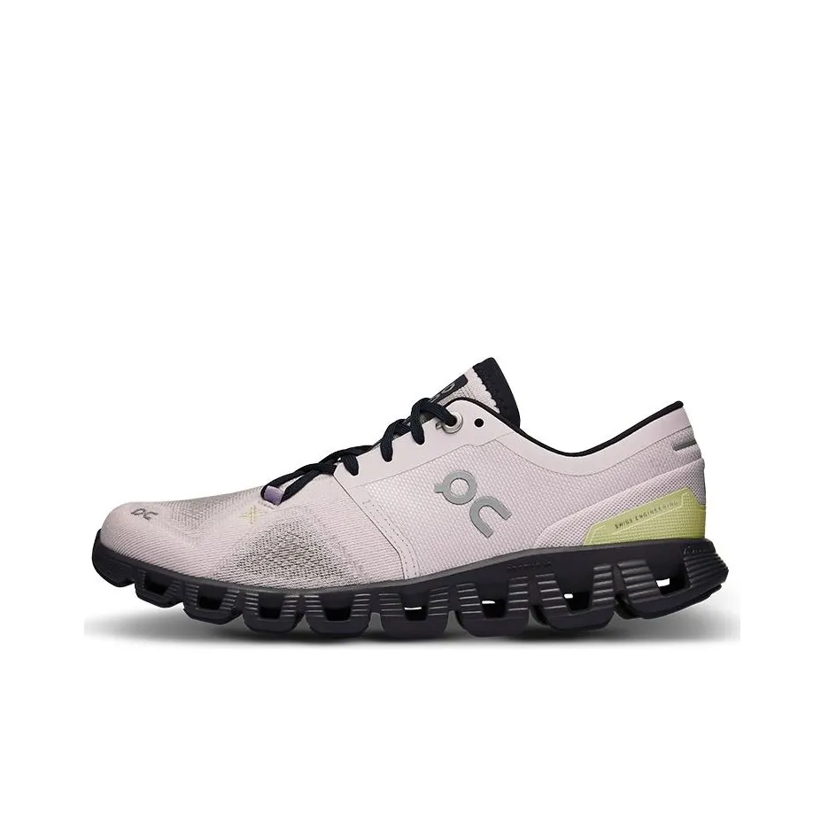On Cloud X 3 Low Top Training Shoes Women's Purple Black