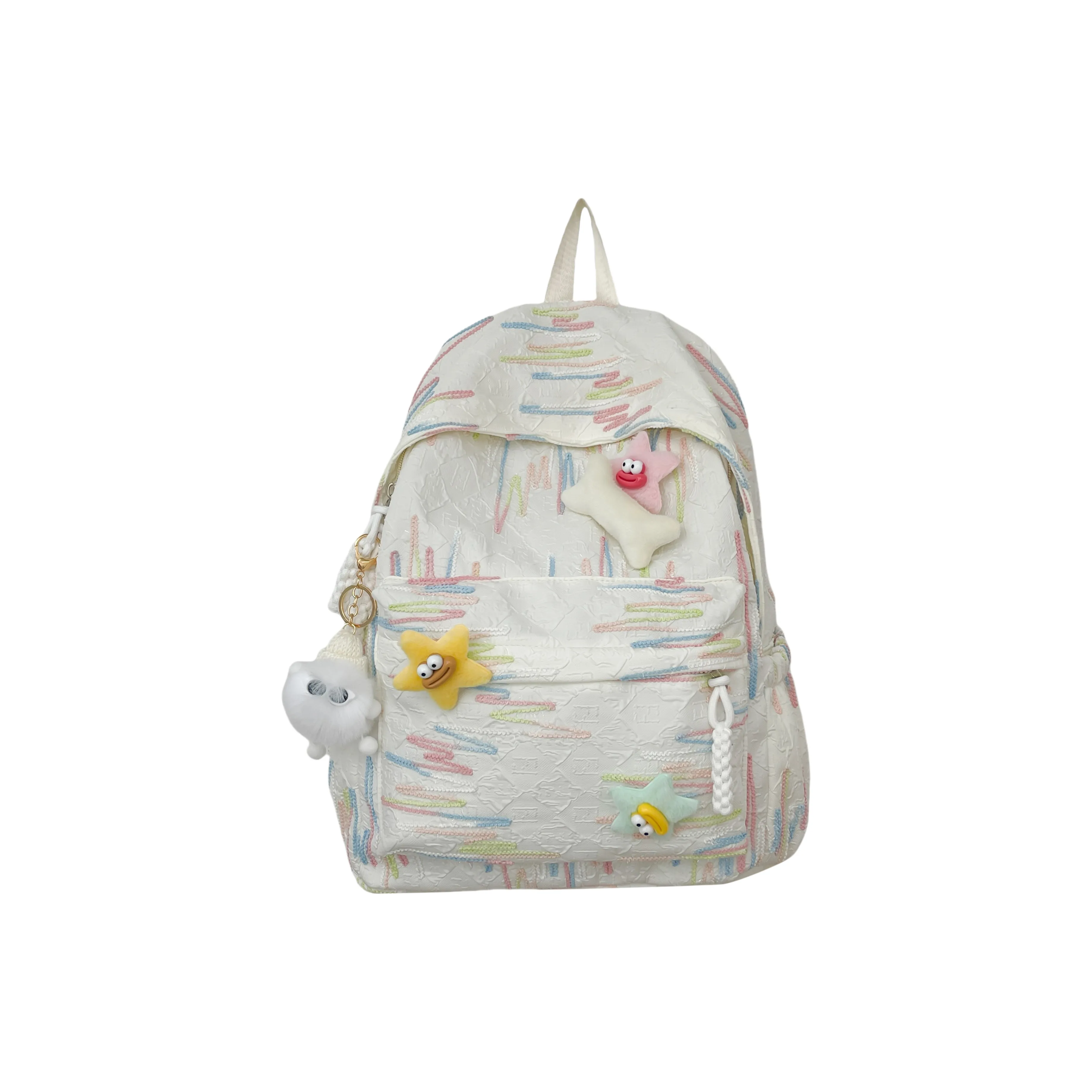 BAODIDAISHU Nylon Backpack Laptop Bag Backpack Large Size Women's Multicolor