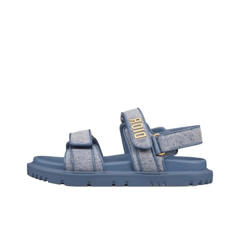 DIOR Dioract One Strap Sandals Women's Blue