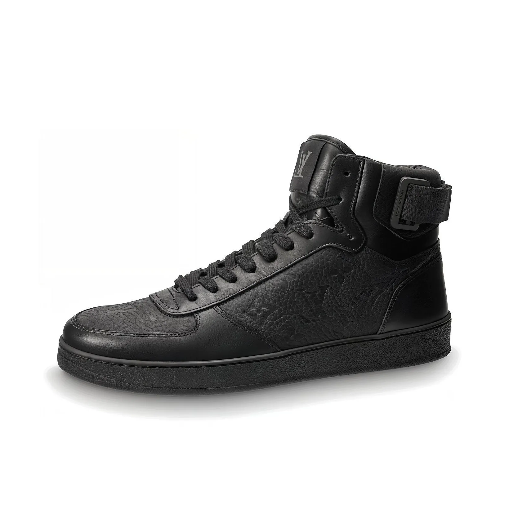 LOUIS VUITTON Rivoli High Top Stylish Skateboarding Shoes Men's Black
