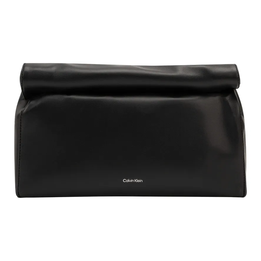 CALVIN KLEIN Sheepskin Clutch Medium Women's Space Black