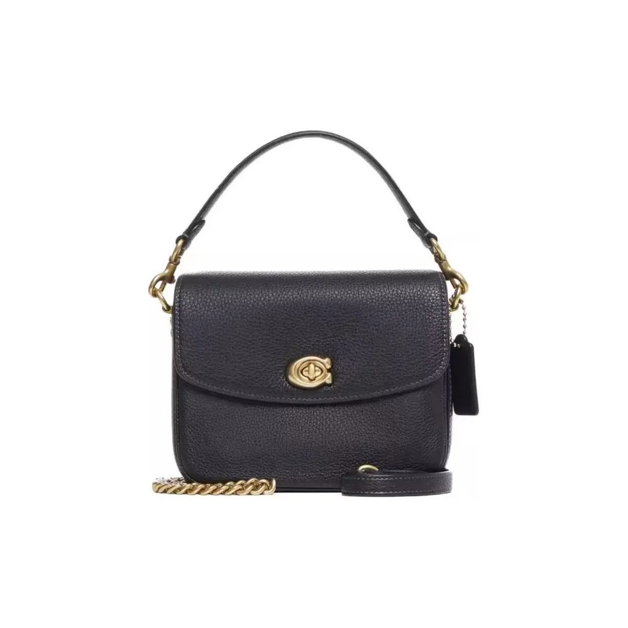 COACH Cassie Cow Leather Shoulder Bag, Crossbody Bag, Handbag Trumpets Women's Black