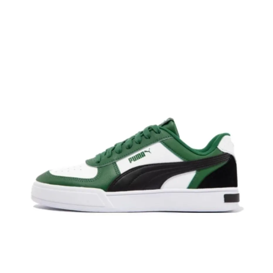 PUMA Caven Легкий Низкий Топ Скейтборд Кроссовки Унисекс Темно-Зеленый