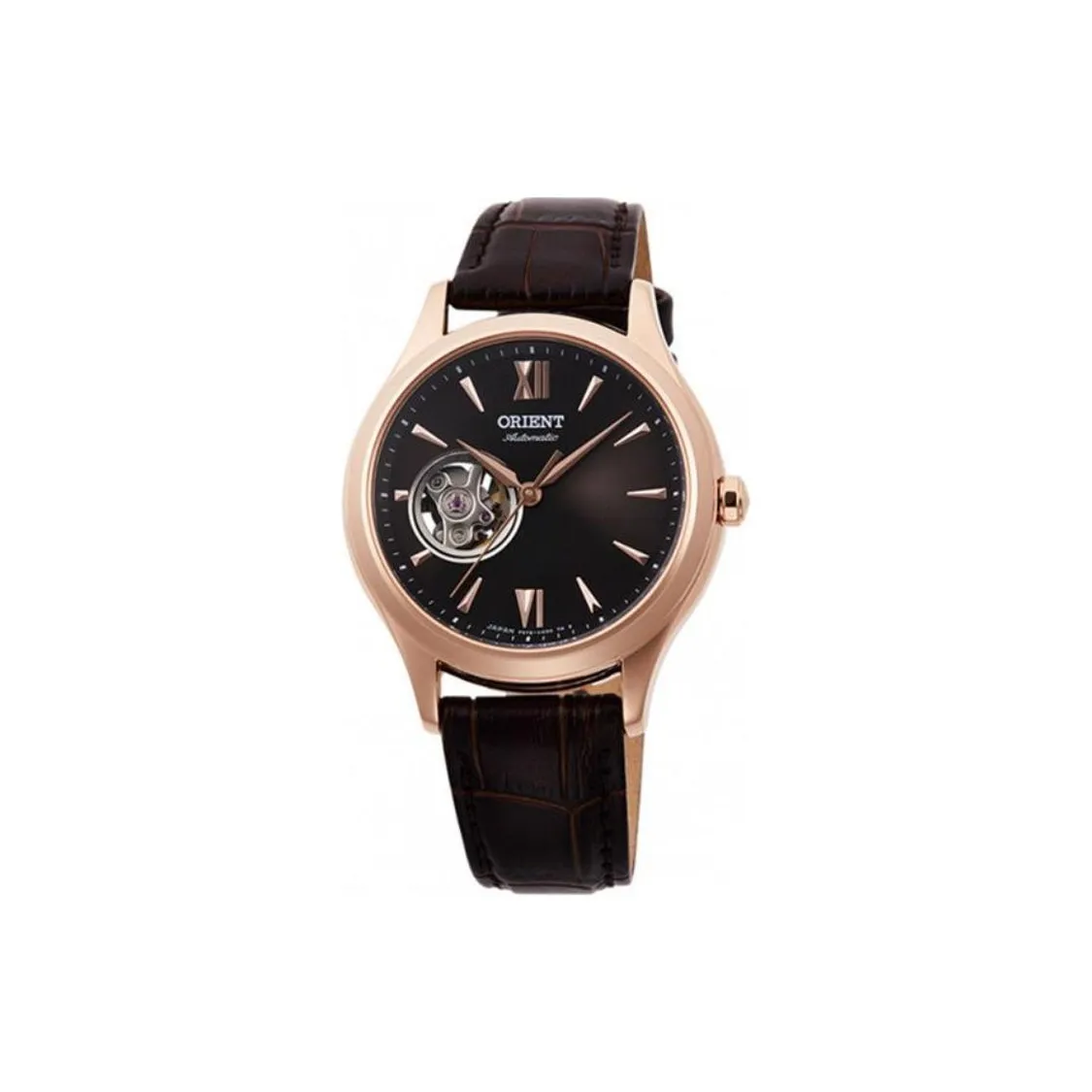 ORIENT Mechanical Movement Leather Watch Bands Watch 42.6*32.9mm Women's Watch Black Dial