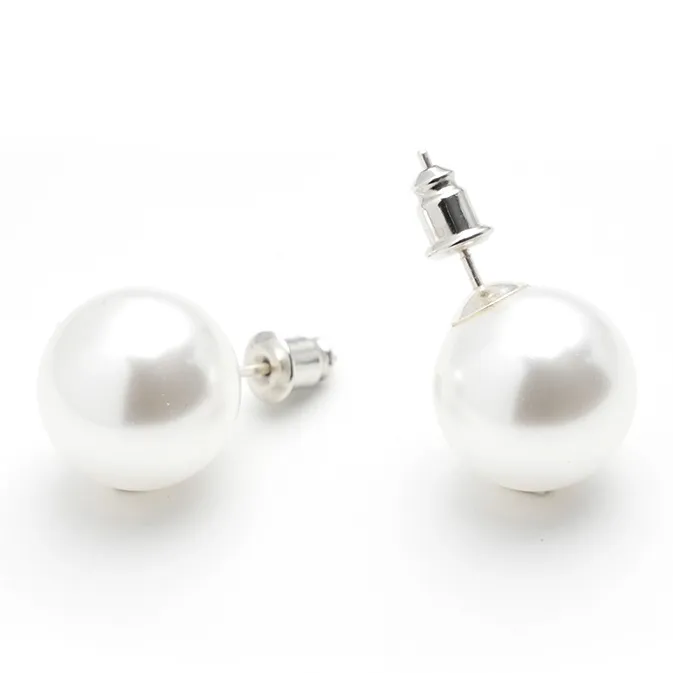 HYMAN KEVIN Alloy Faux Pearl Stud Earrings Women's