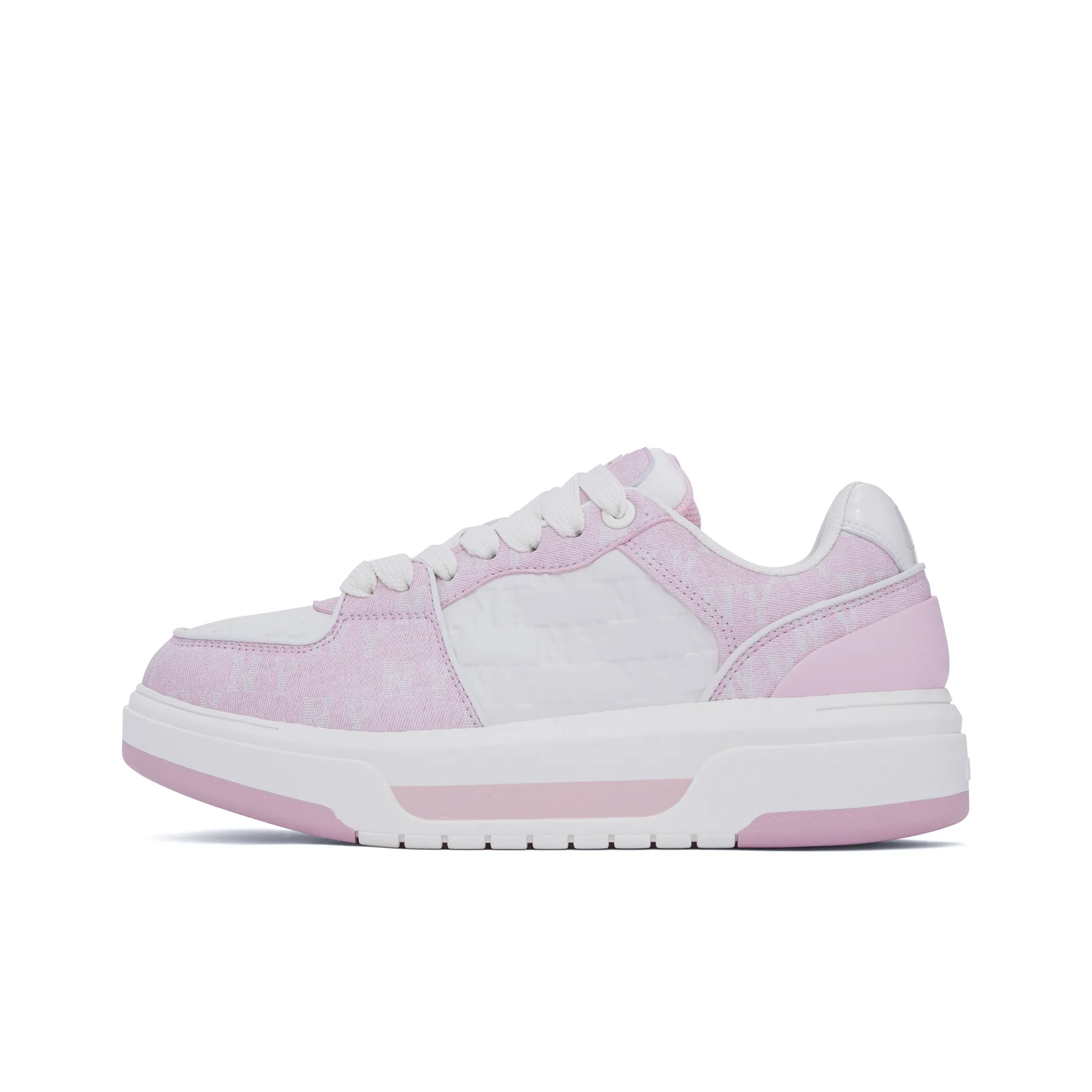 MLB Chunky Liner Slip-resistant Abrasion-resistant Low Top Casual Shoes Unisex Pink MLB Chunky Liner Противоскользящий Устойчивый к истиранию Низкий Топ Повседневная Обувь Унисекс Розовый