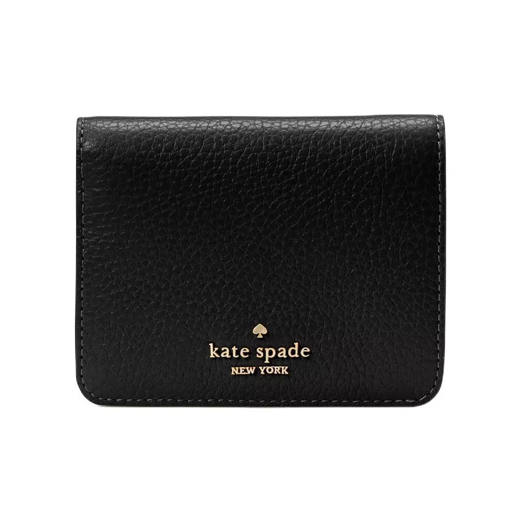 Kate Spade Leather Wallet Small Size Women's Black