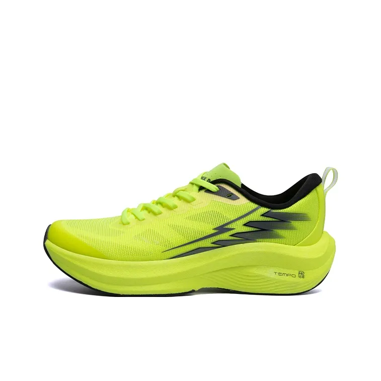 LPMX Popcorn Nylon Carbon Plate Racing Fitness Training Low Top Running Shoes Men's Neon Green