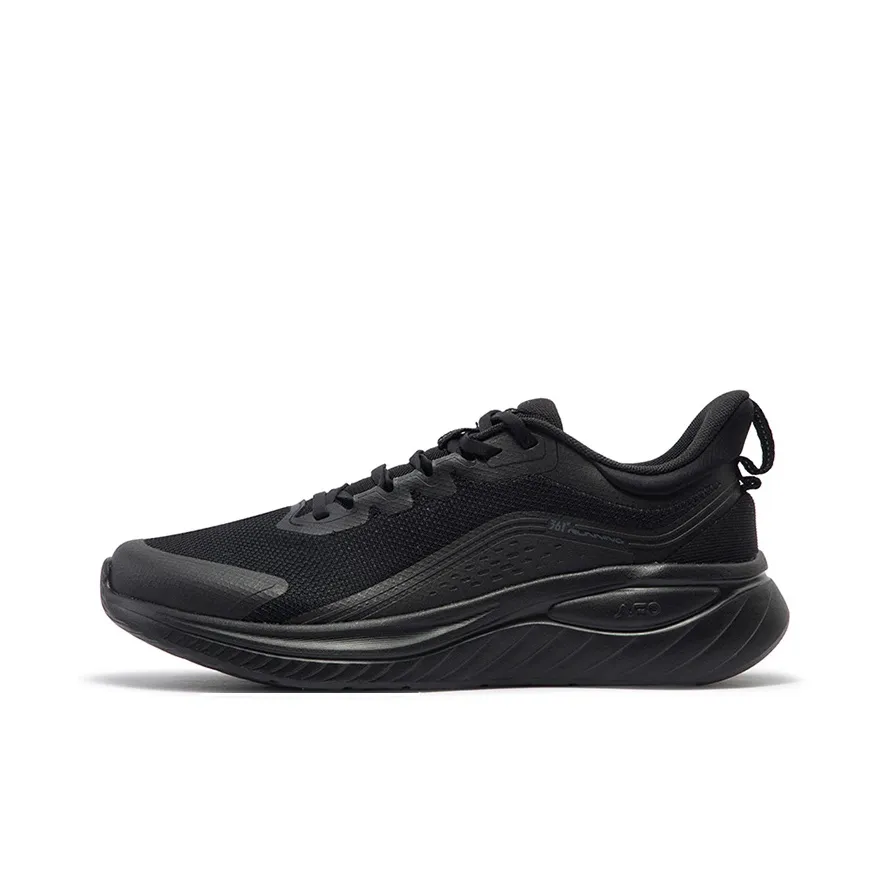 361° Anti Slip Wear Resistant Low Top Casual Running Shoes Men's Obsidian Black