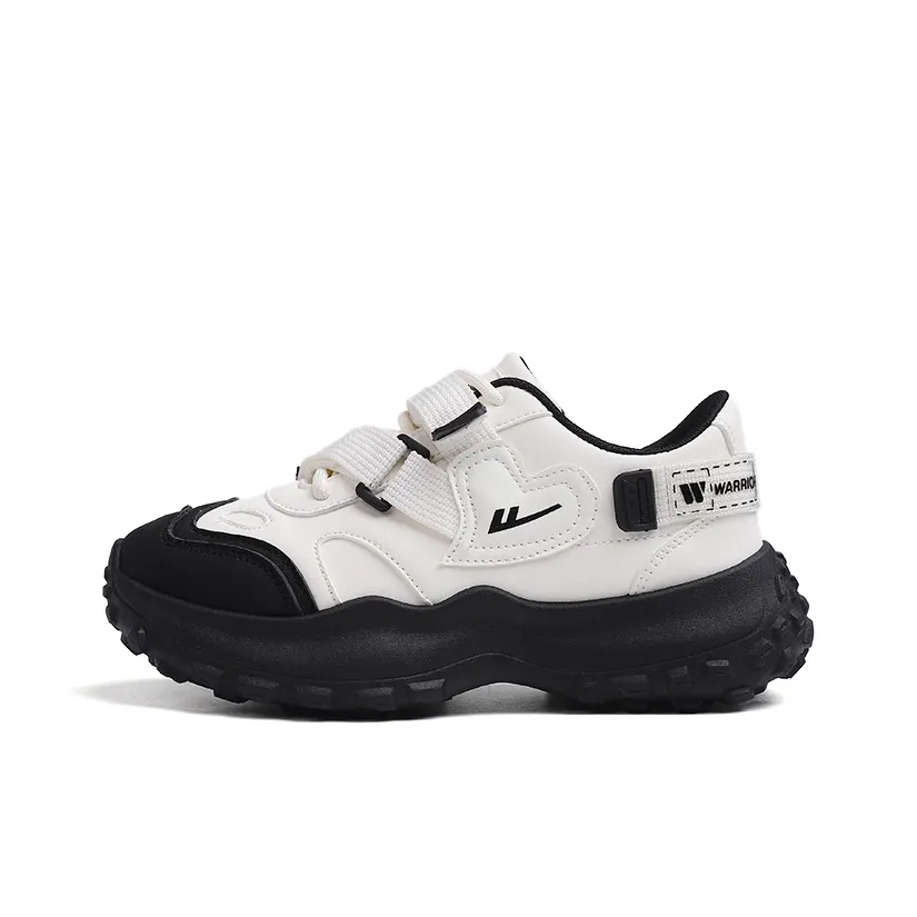 Warrior Wear resistant And Waterproof Low Top Casual Shoes Women's Beige Black