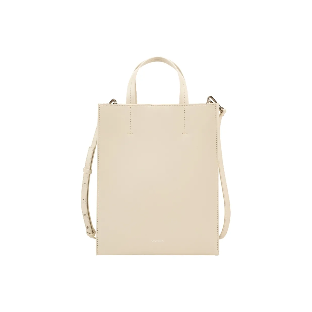 Calvin Klein Коровья кожа Одно плечо Сумка Средний Женский Кремово-белый