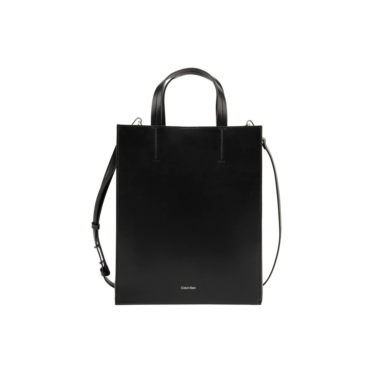 CALVIN KLEIN Cow Leather Crossbody Handbags Medium Size Women's Space Black