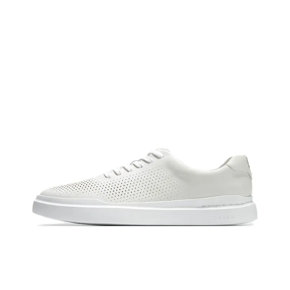 COLE HAAN Breathable Low Top Skateboard Shoes Men's White