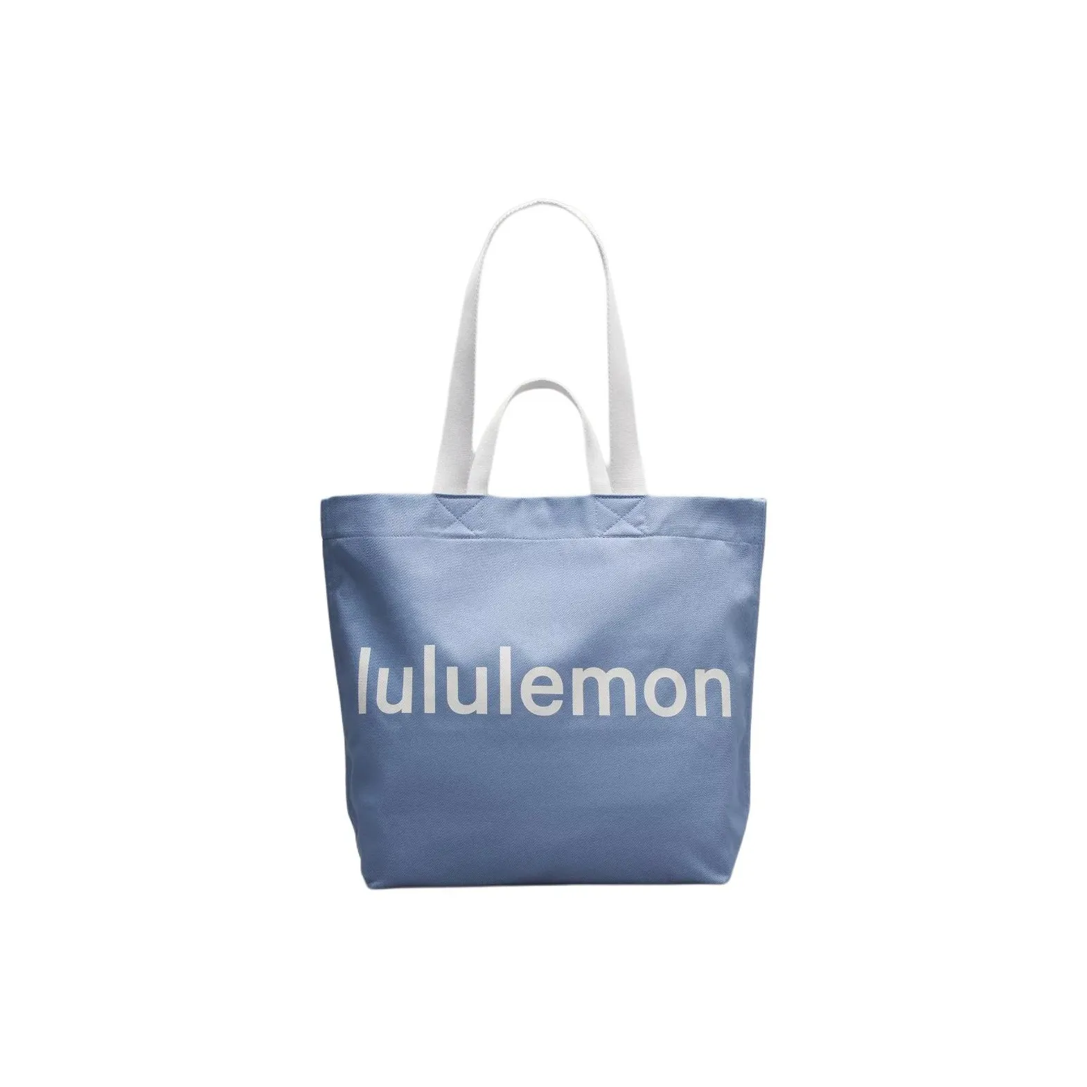 Lululemon Cotton Tote Bag Shopping Bag Shoulder Bag Handbag Regular Women's Oasis Blue