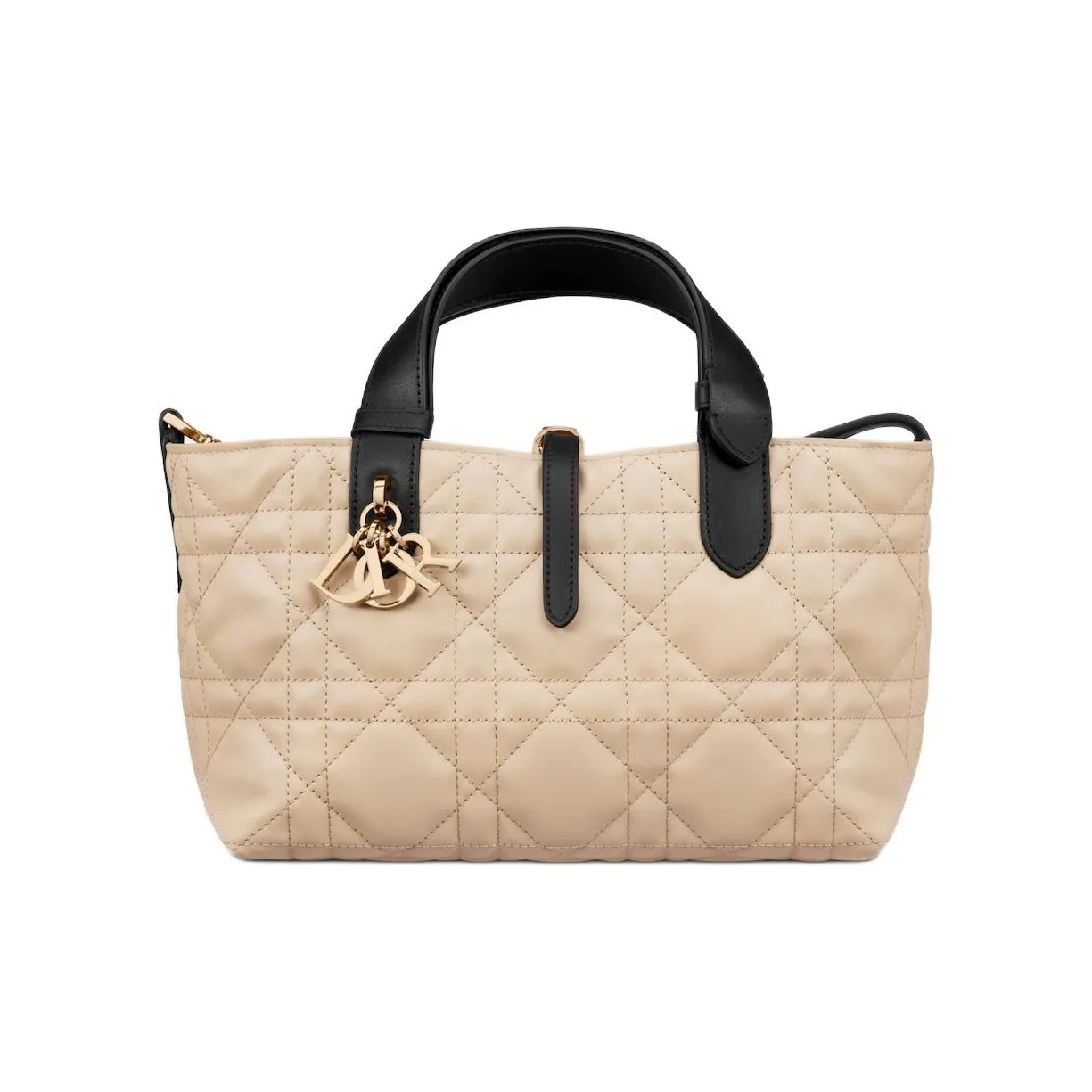 DIOR Toujours Calfskin Native Handbag Trumpets Women's Beige