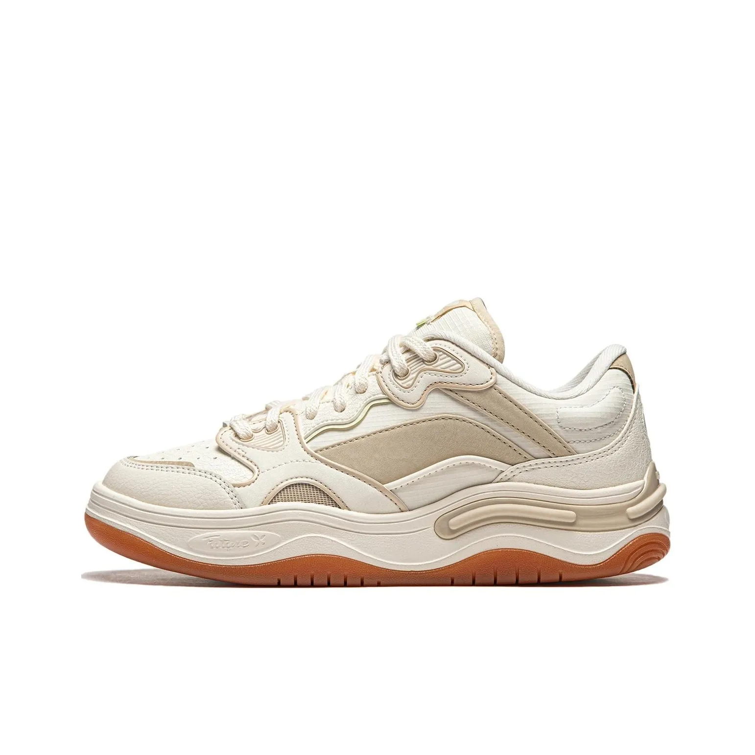 LiNing Future Flow Cushioning Support Wear-Resistant Slip-Resistant Low-Top Casual Shoes Women's Beige Umber