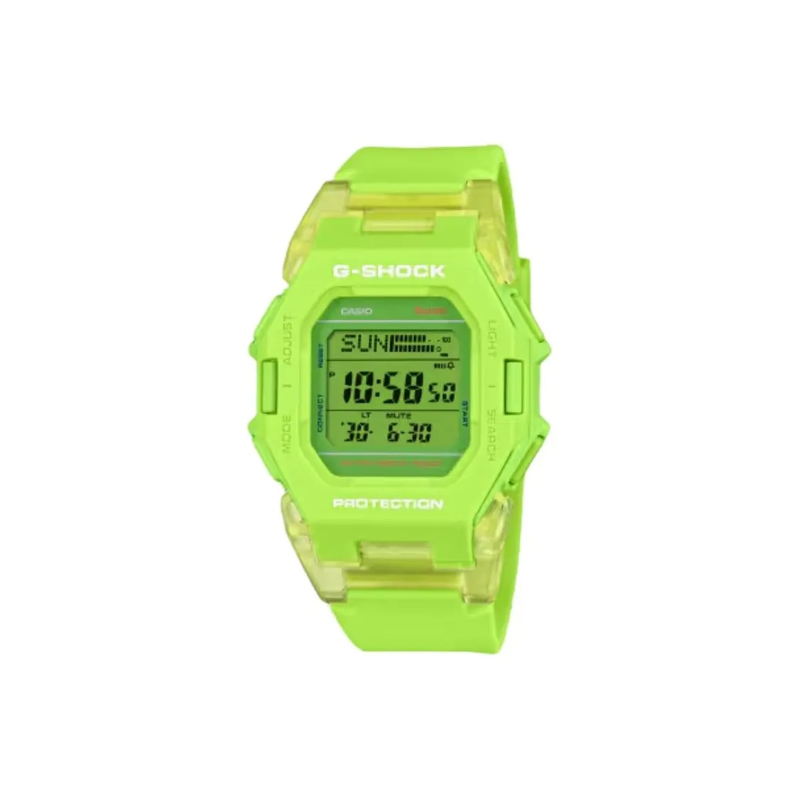 CASIO GD B500 Collection Кварцевый механизм Смольный ремешок Часы Мужские Зеленый циферблат