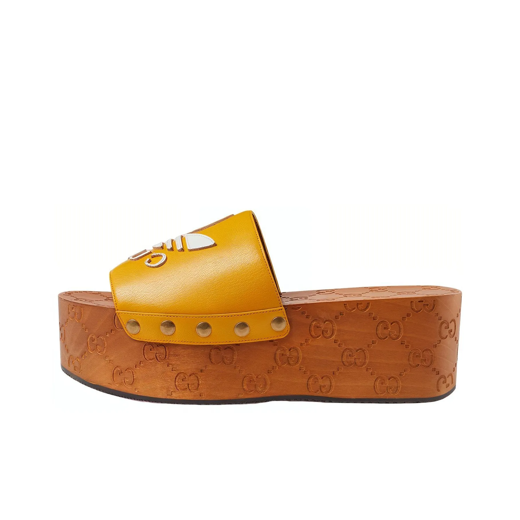 GUCCI X Adidas Gg Clog Yellow Women's