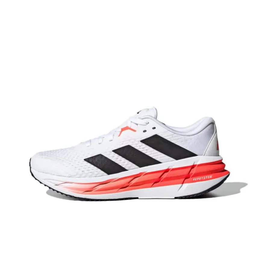 Adidas ADISTAR 3 Slip-Resistant Низкий Топ Повседневные Беговые Кроссовки Мужские Белый Черный
