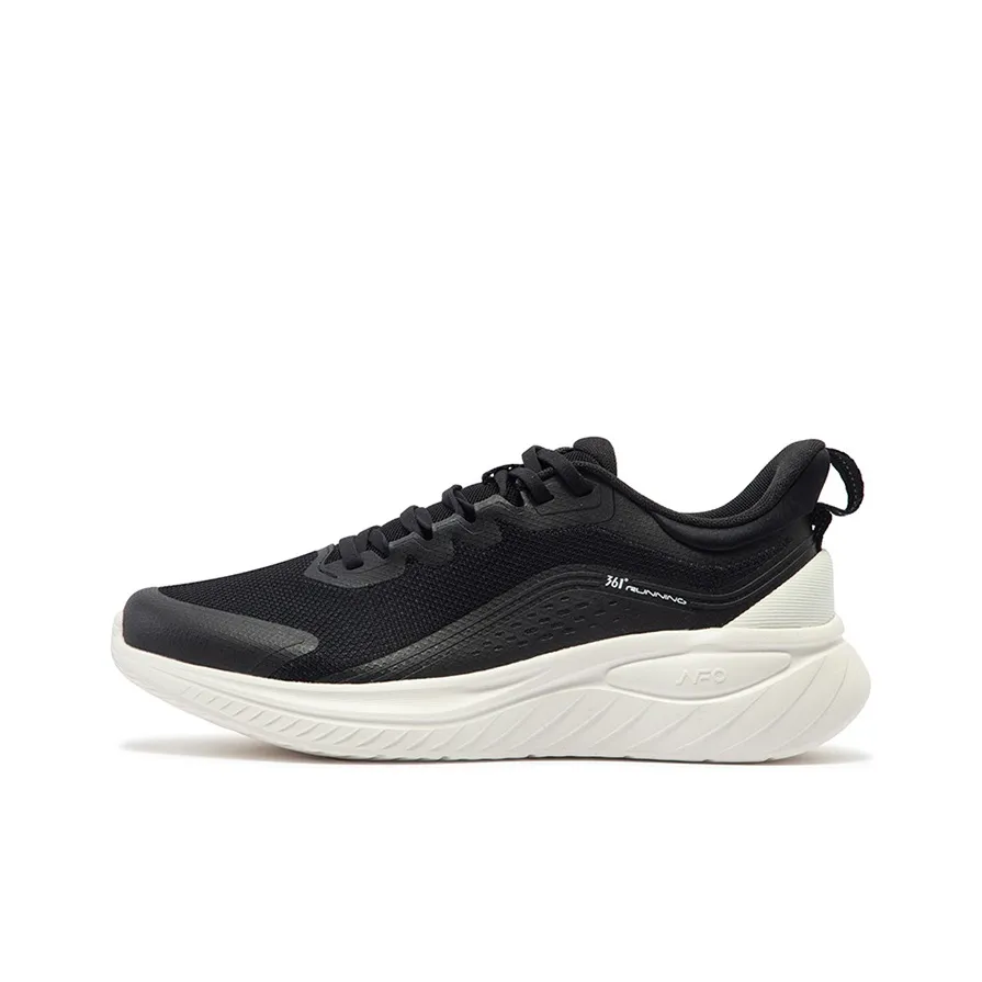 361° Anti-Slip Wear-Resistant Low-Top Running Shoes Captain Men's Black White