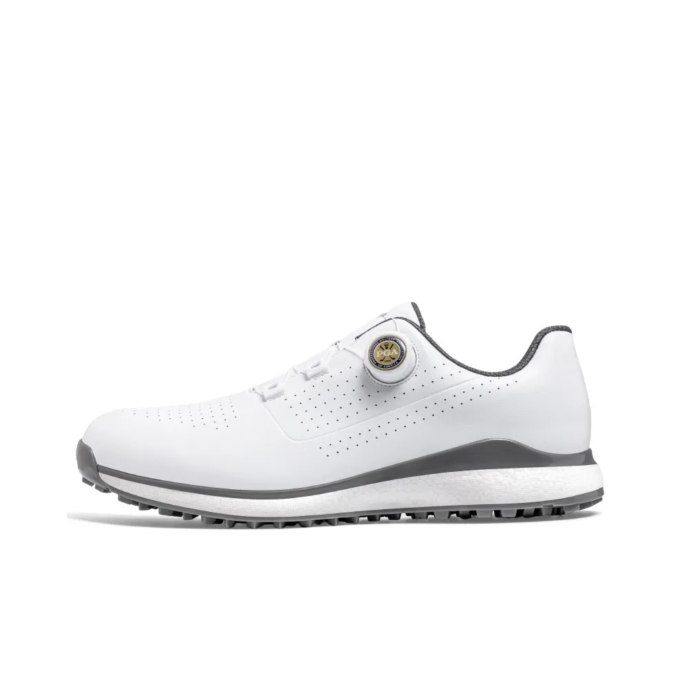 PGA Golf Shoes Low Top 301039 White Gray Men's