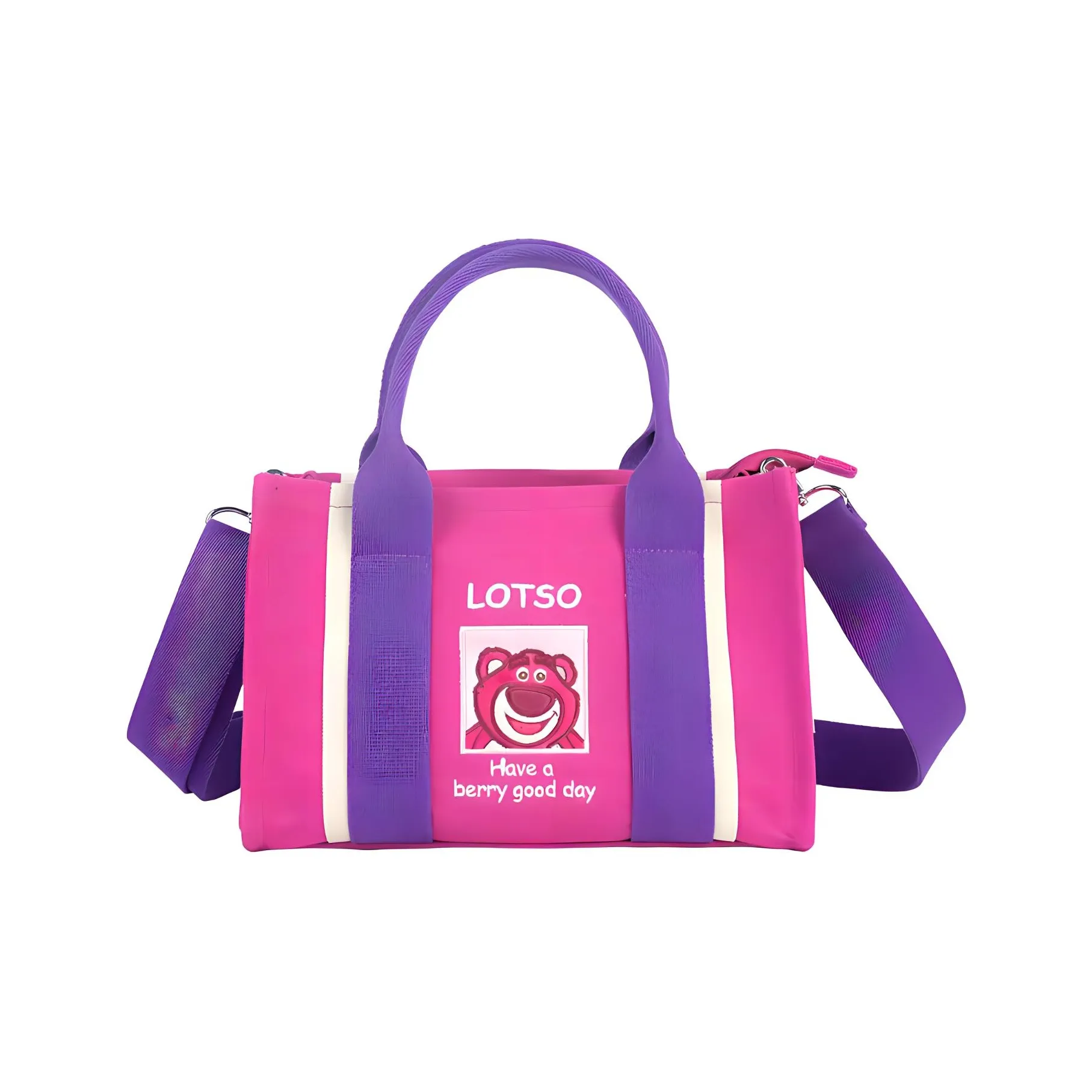 POTDEMIEL Disney Disney Strawberry Bear Series Хлопок Одно плечо Сумка Стандартный Женский Желтый Красный Синий