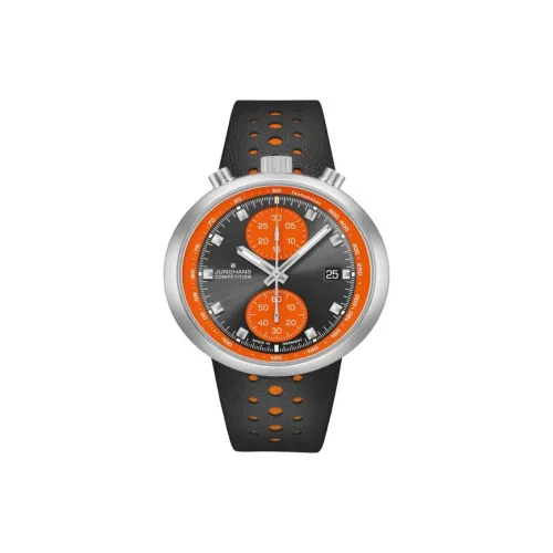 JUNGHANS Автоматический Механический Часы Мужские Movement 45,5 мм Серые