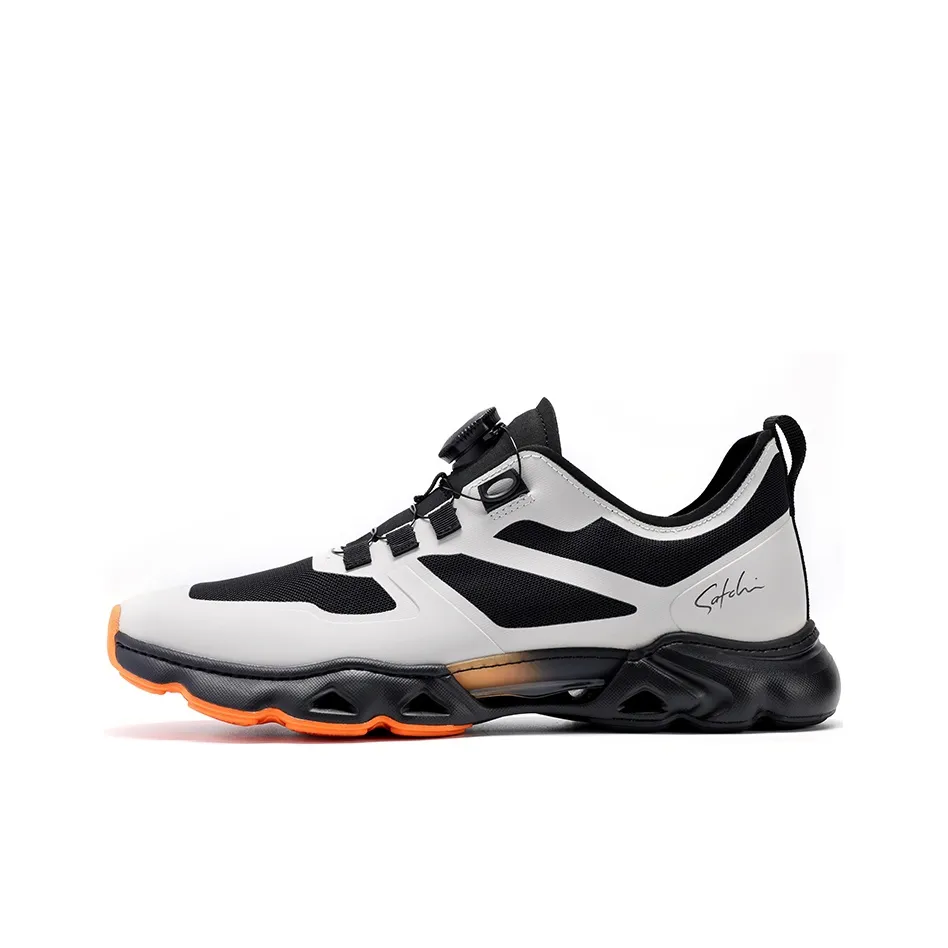 Satchi Износостойкий Легкий Дышащий и Без низов. Низкий топ Кэжуал Мужской Черный Многоцветный