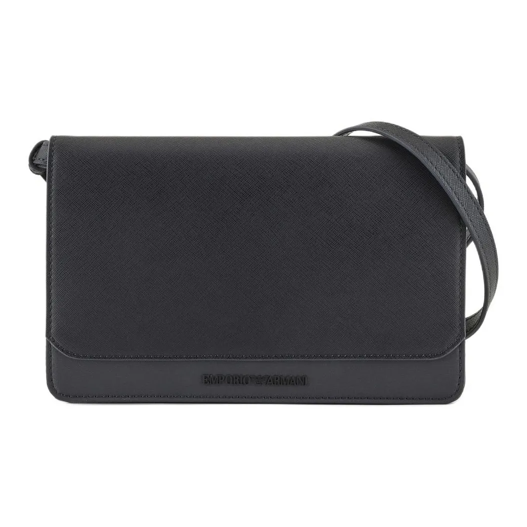EMPORIO ARMANI Полиуретан Сумка через плечо Мужская Морской Синий