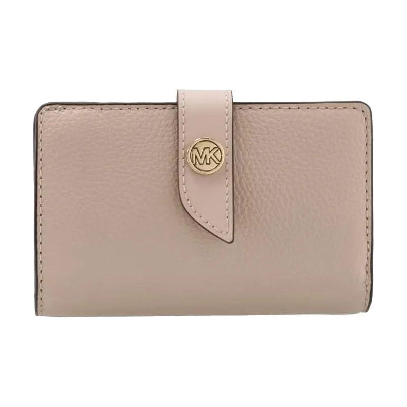 MICHAEL KORS Calfskin Wallet Medium Size Women's Nude Pink