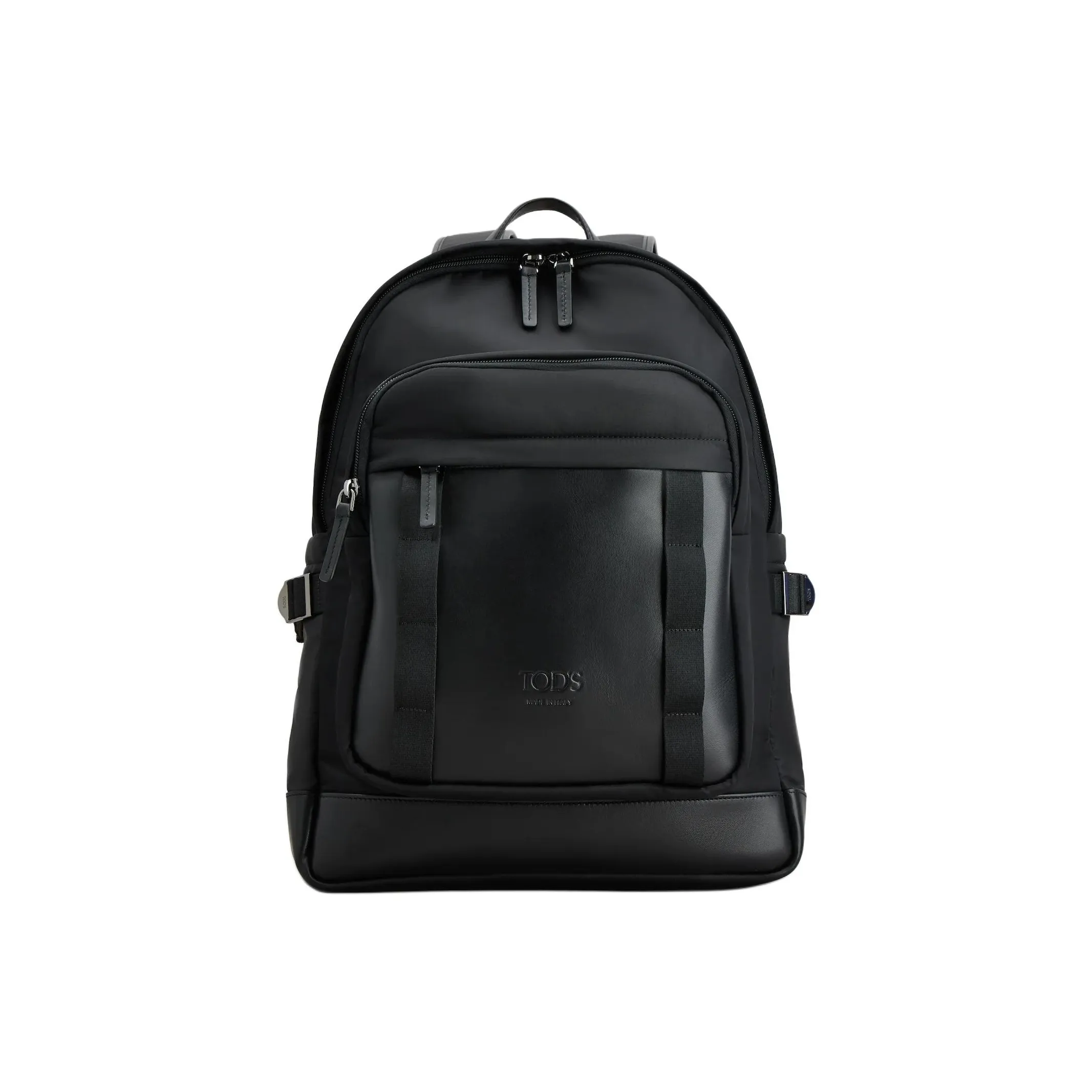 TOD'S Fabric With Leather Backpack Medium Size Men's Black