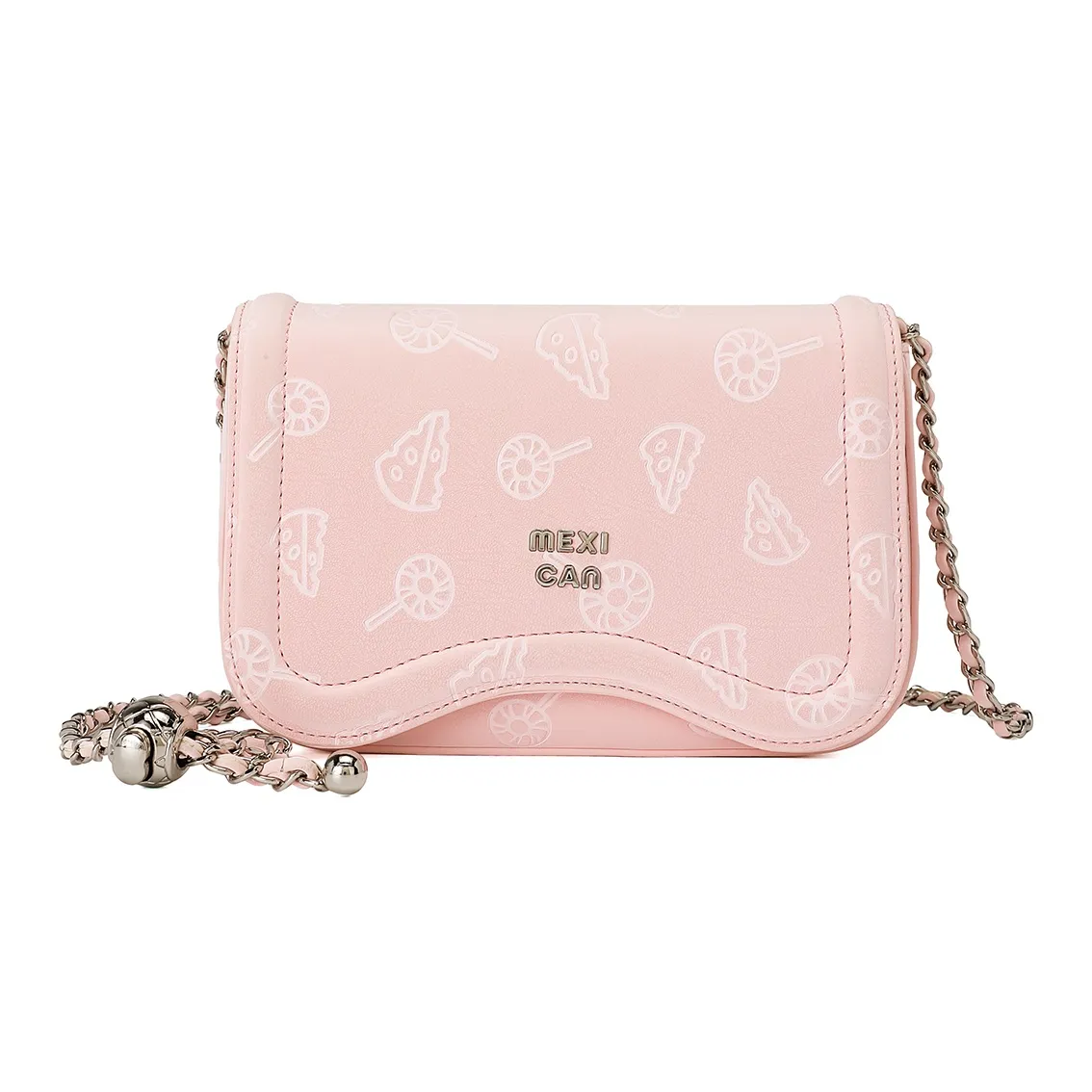 MEXICAN Полиуретан Кожа Маленькая Квадратная Сумка Сумка с Цепочкой Подмышечная Сумка через Плечо Маленькая Женская