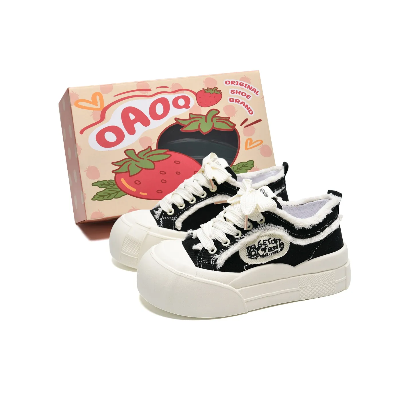 OAOQ Высота Увеличивающая Устойчивый к Износу Легкий And Дышащий Низкий Топ Повседневная Обувь Женская