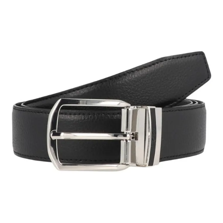 Hugo Boss Кожаные ремни Мужской Черный Ширина 3,5 см