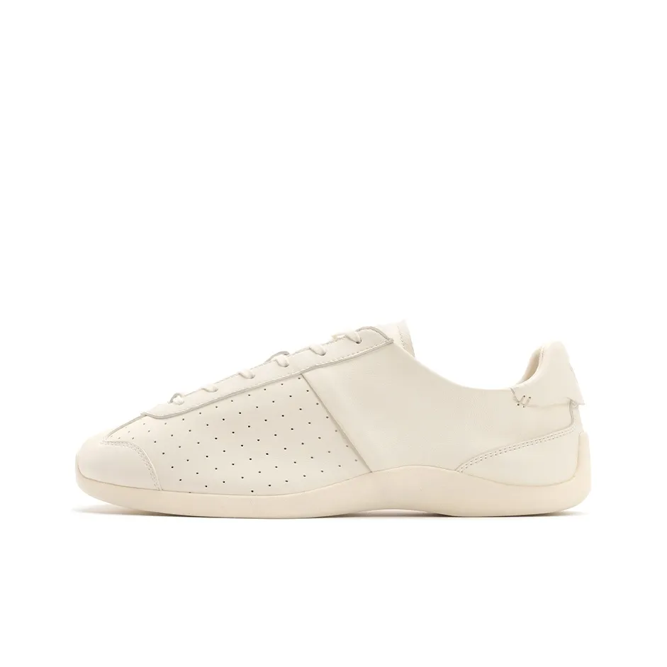 FOOT INDUSTRY Foot Industry Low Top German Army Trainers Unisex Antique White