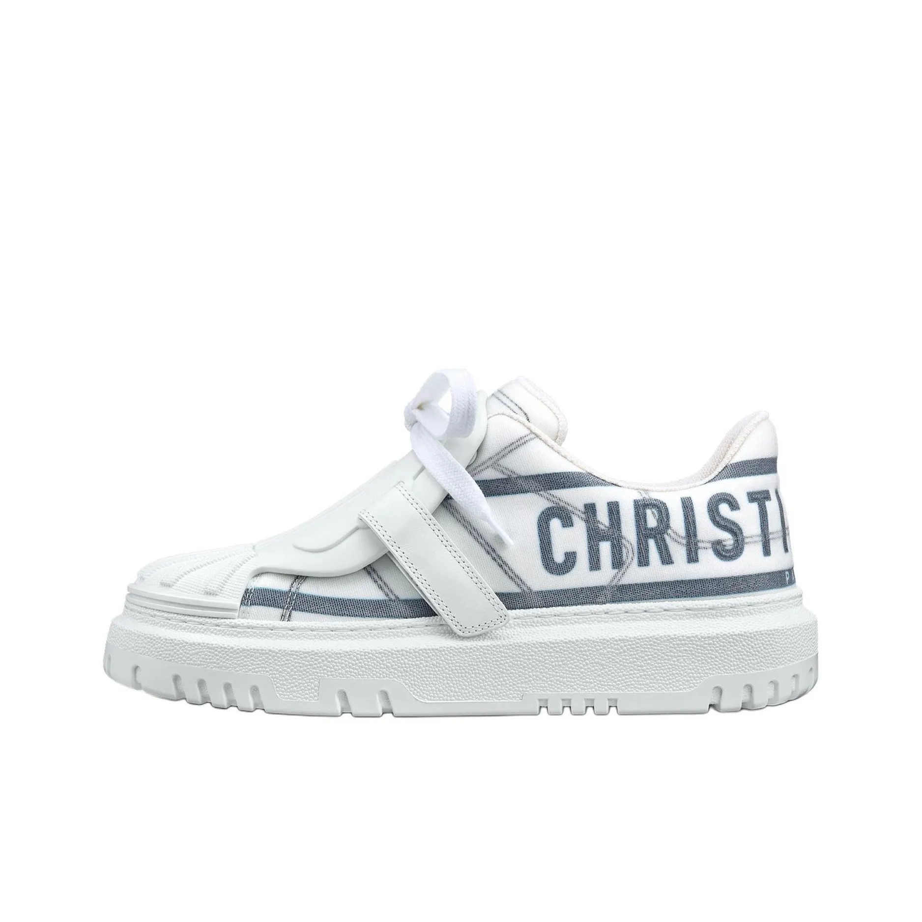 DIOR-ID Casual Shoes Women's Low-Top White/Blue