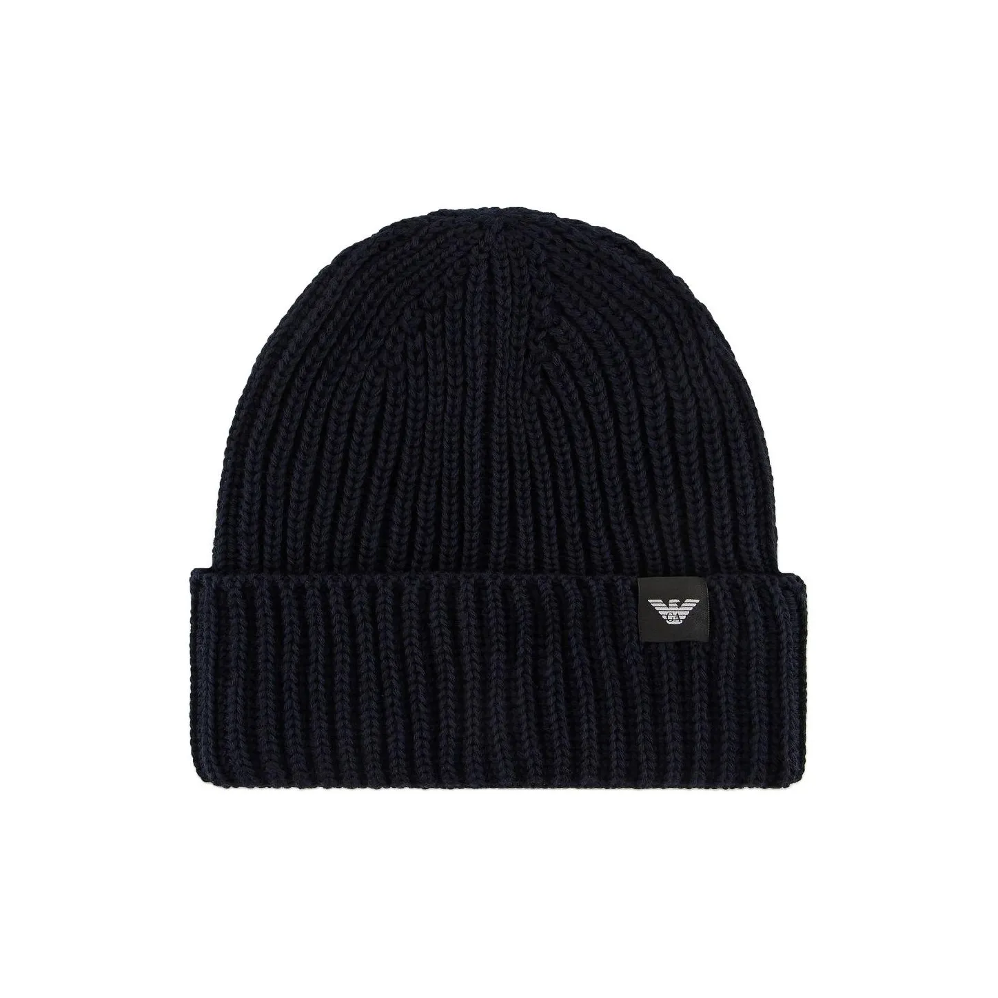 EMPORIO ARMANI Fisherman's Rib Virgin Wool blend Beanie