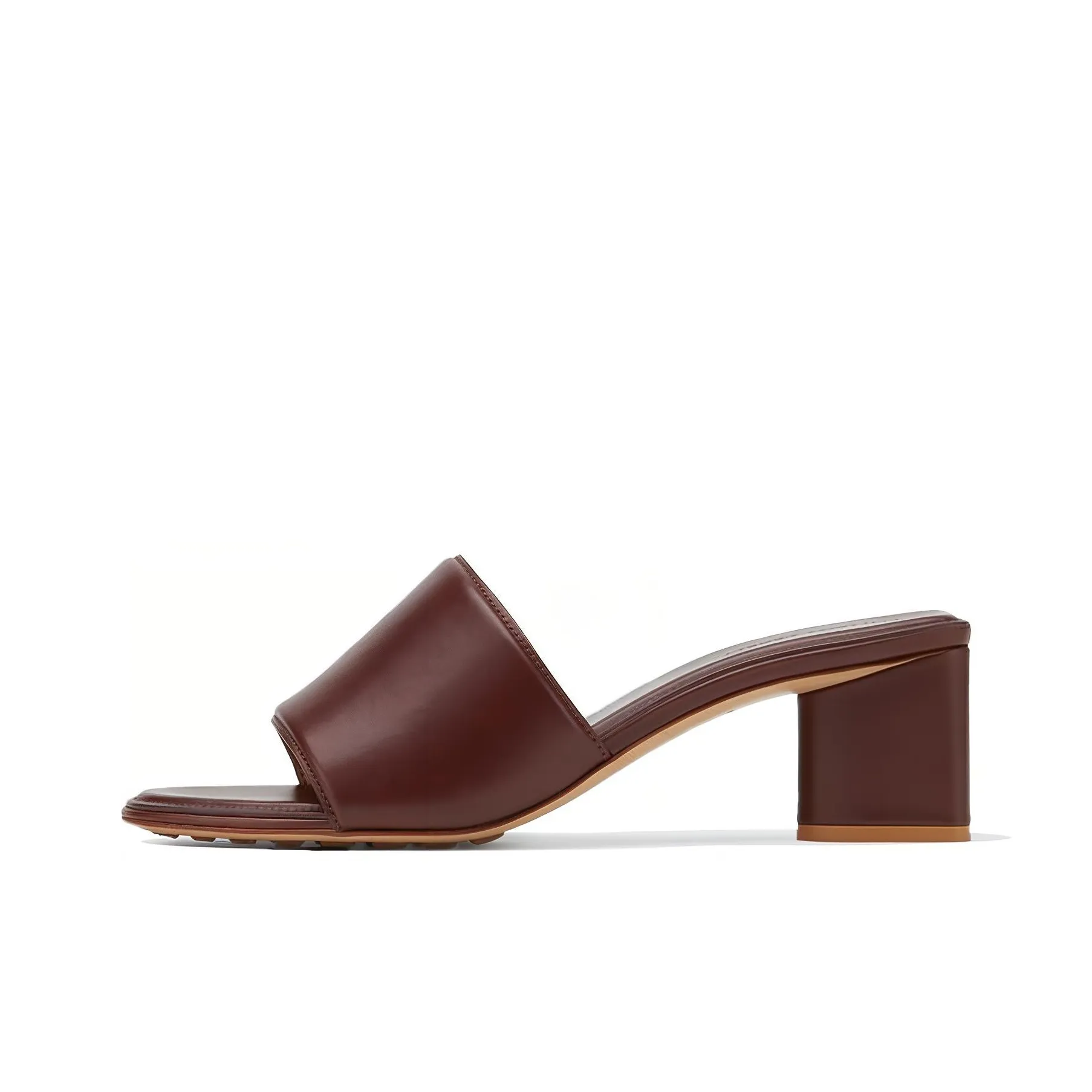 Bottega Veneta The Band Slip On Sandal Brown Women's
