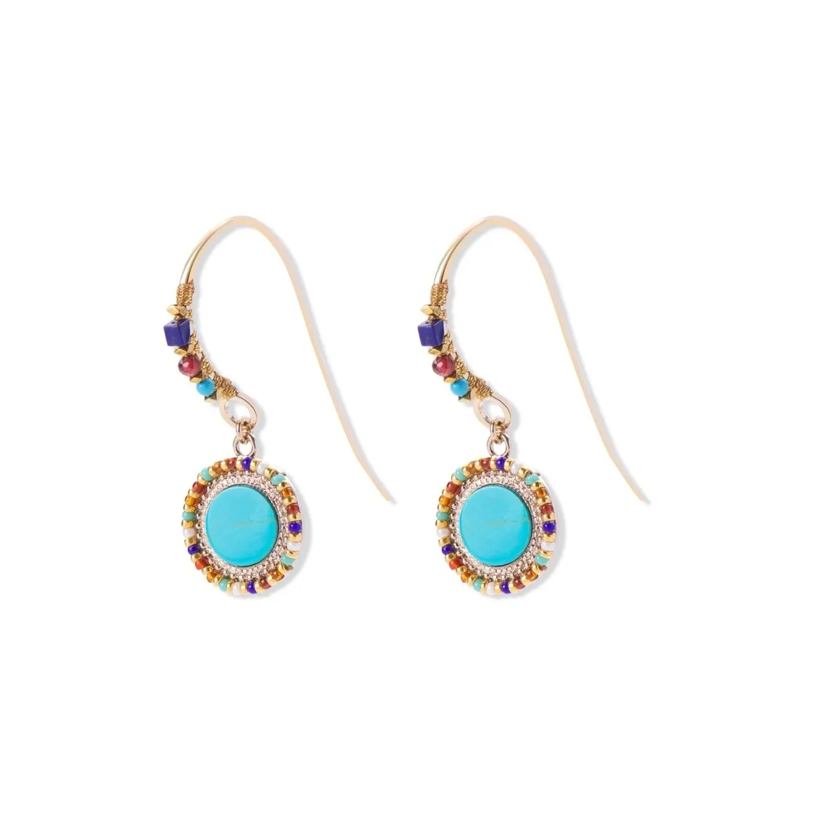 SATELLITE Бирюзовые серьги женские