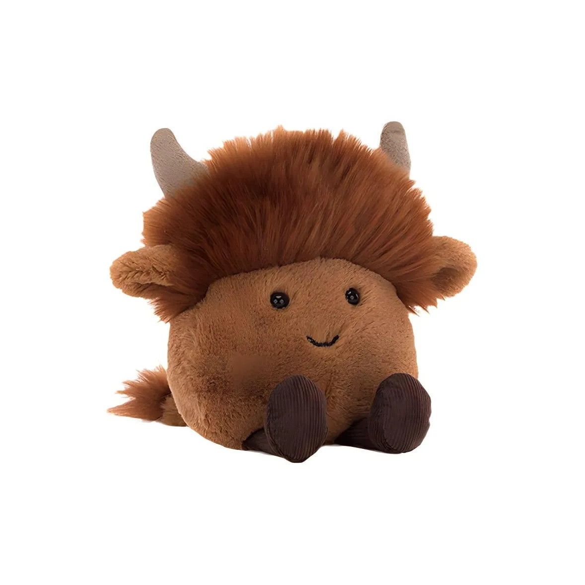 JELLYCAT Farm Animal Collection Озорной Highland Корова Куклы Плюшевая кукла 10 см Высота в сидячем положении