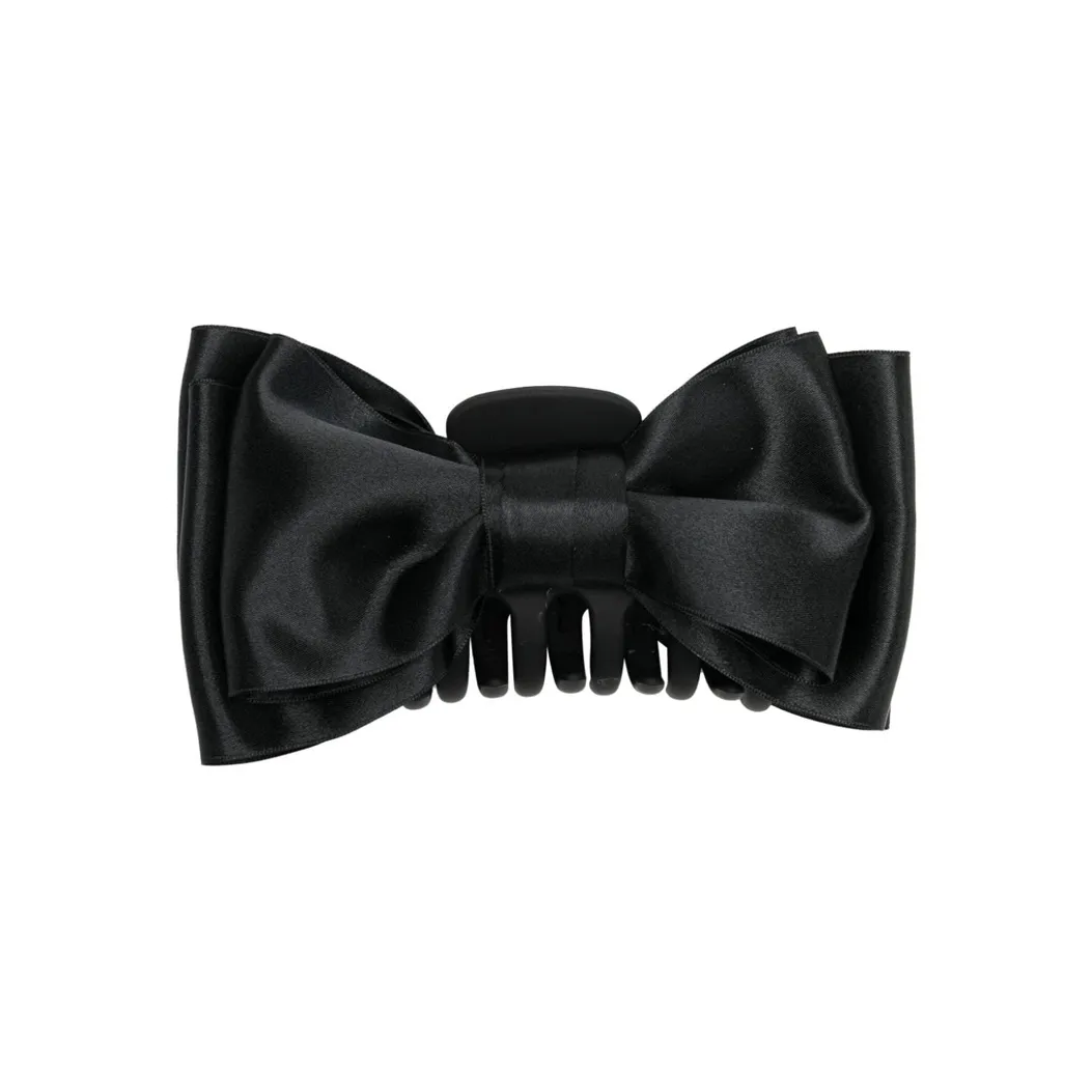 Jennifer Behr Satin Bow embellished Hair Clip