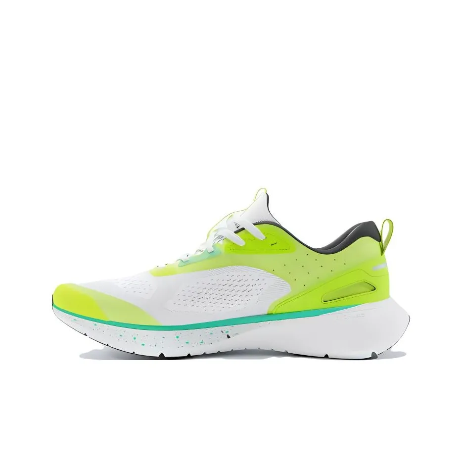 DECATHLON Cushioning Anti Slip Wear Resistant Breathability Low Top Running Shoes Men's White Green