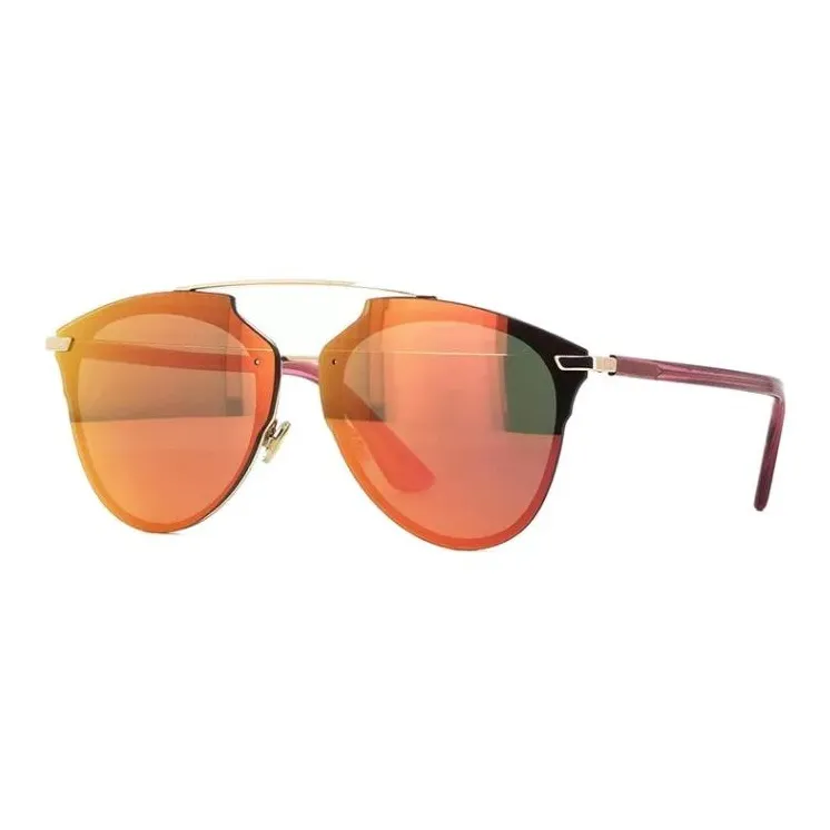 DIOR Металл Нерегулярная форма Солнцезащитные очки Унисекс Красный