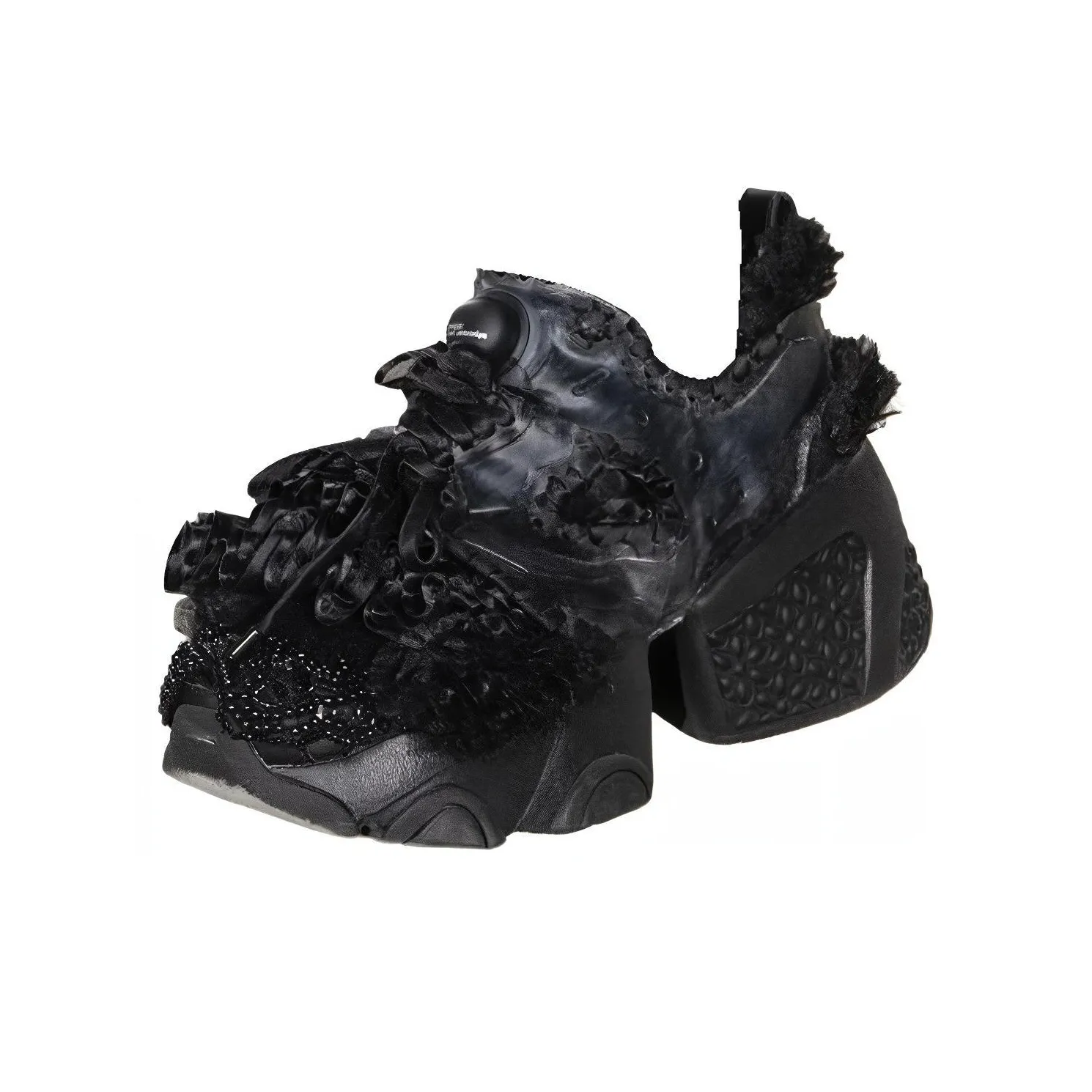 Noir Kei Ninomiya x Reebok Instapump Fury Abrasion Resistant Low Top Casual Shoes Women's Black