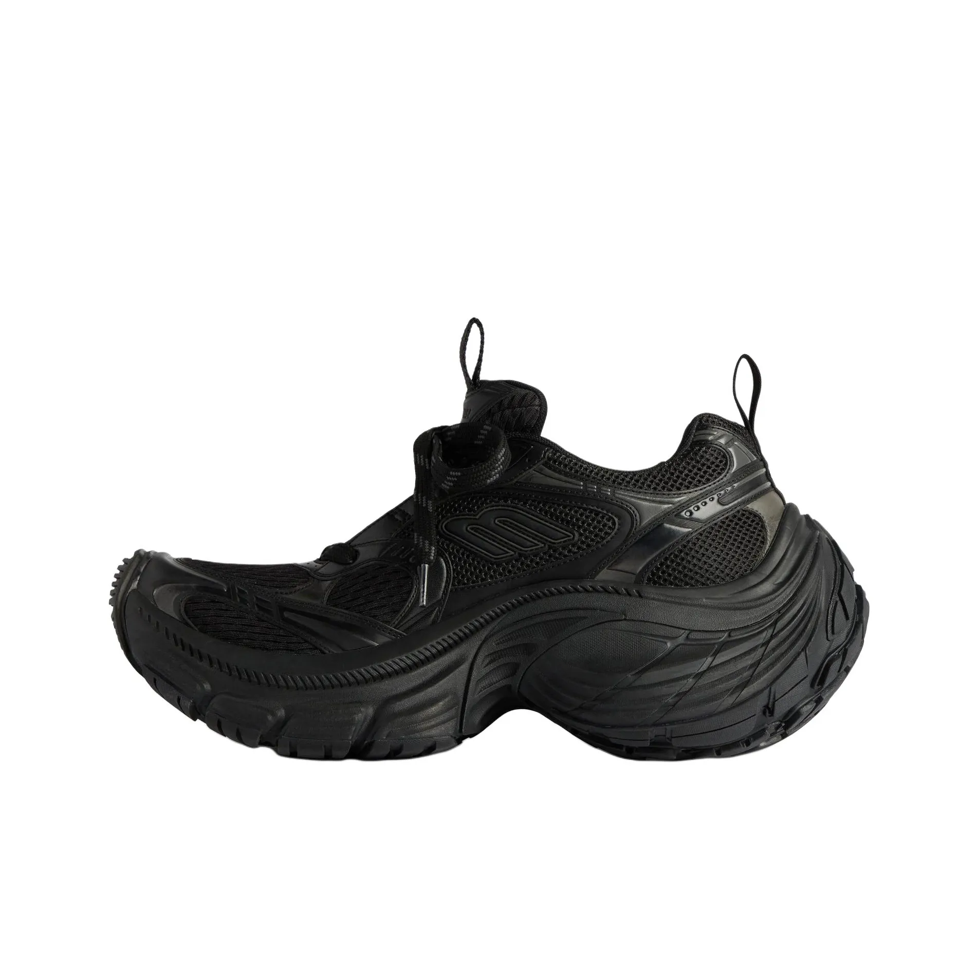 Balenciaga 10XL Chunky Sneakers Men's Black Distressed Style