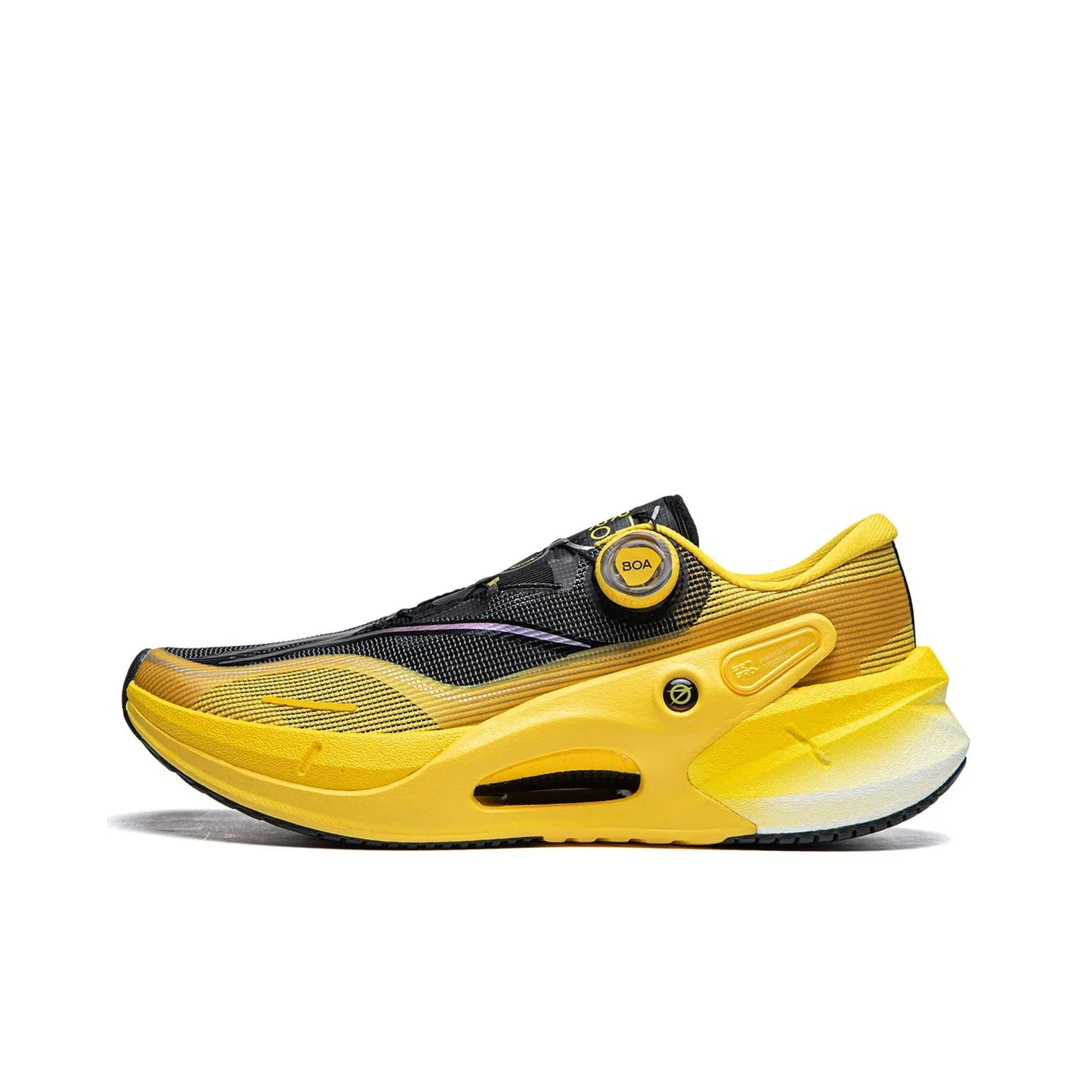 LINING Furious Rider 7.0 PRO V2 Running Shoes Men's Low Top Black/Lemon