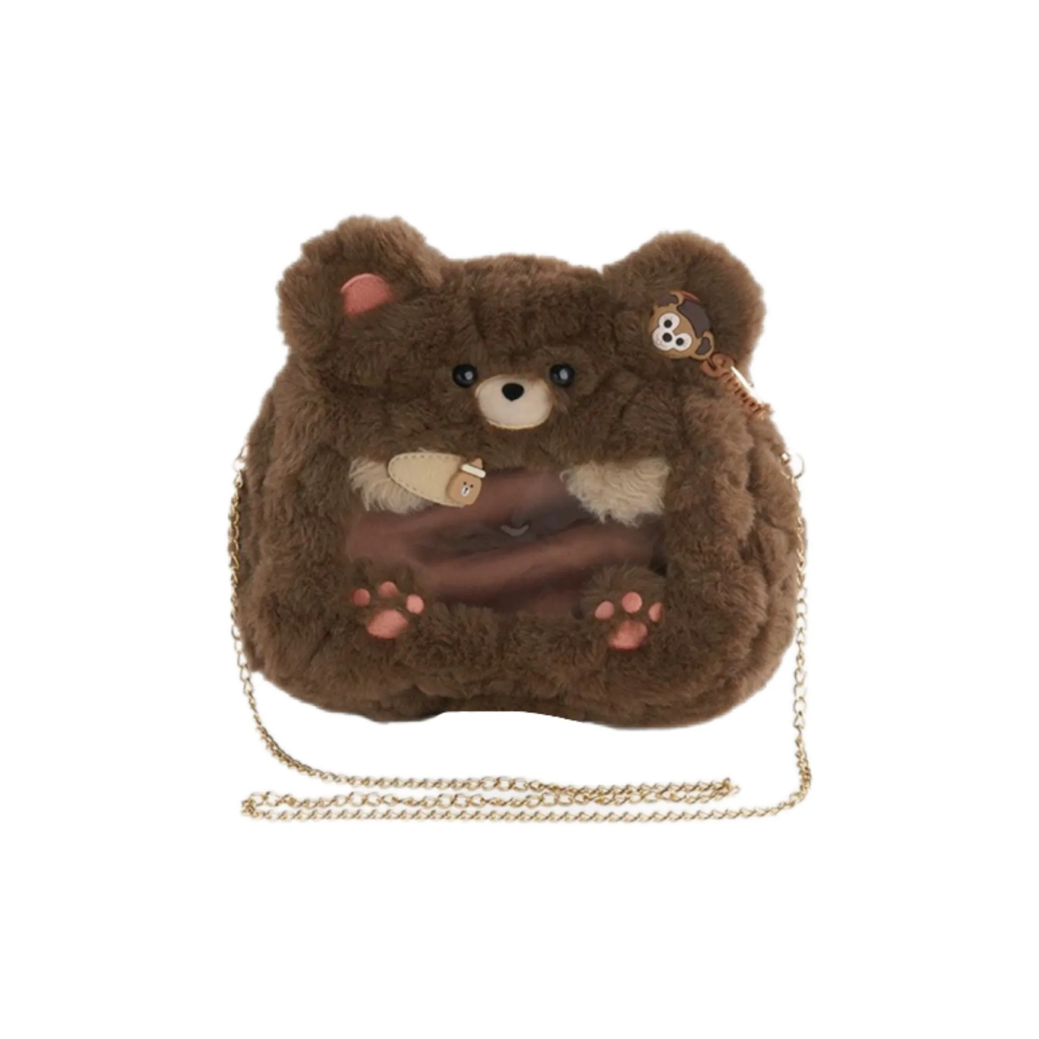 Holding Bamboo Полиэстер Сумка через плечо Стандартная Унисекс Кофейный