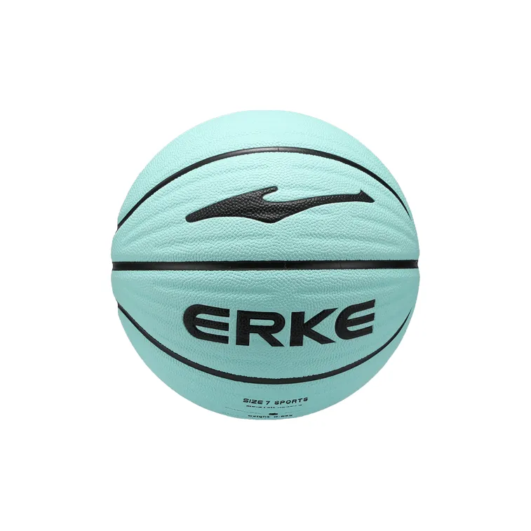 Erke PU Basketball Green Size 7 Training Match Unisex