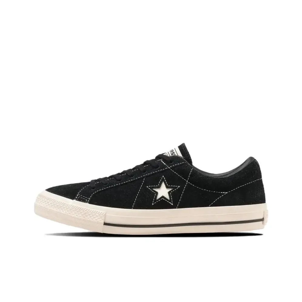 Converse One Star Anti Slip Wear Resistant Low Top Skateboard Shoes Unisex Black